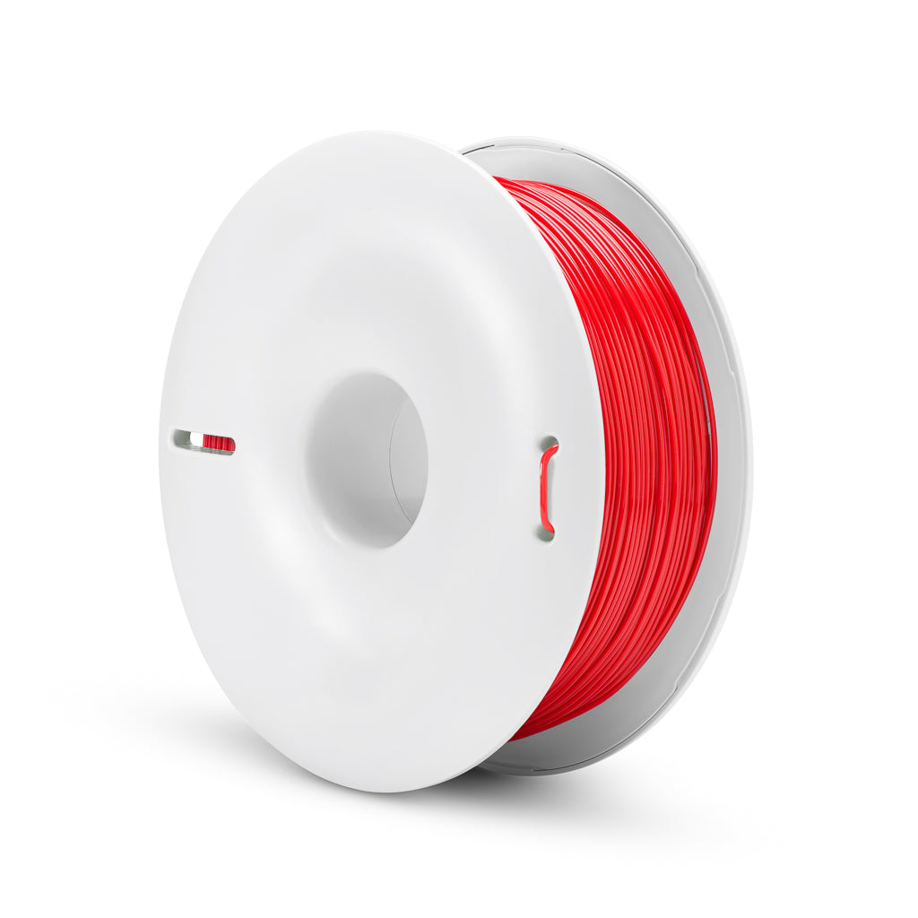 Fiberlogy ABS PLUS 3D printing filament spool red