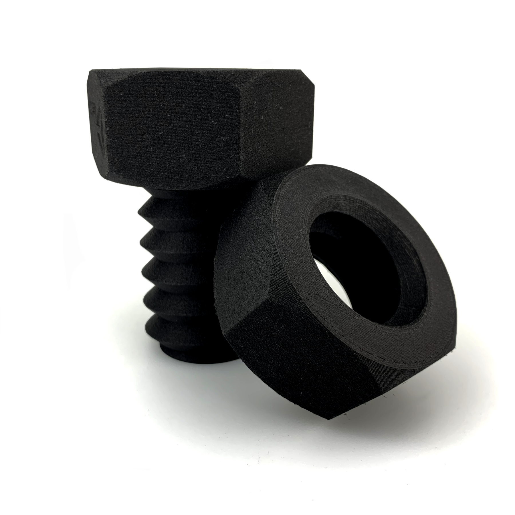 Fiberlogy PA12+GF15 Black Test Print