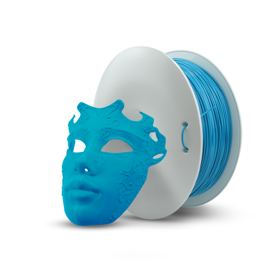 Fiberlogy HD PLA Spool with Sample Print Blue