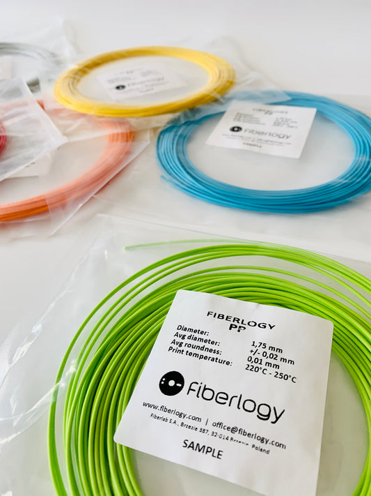 Fiberlogy PP 3D Printer Filament Samples