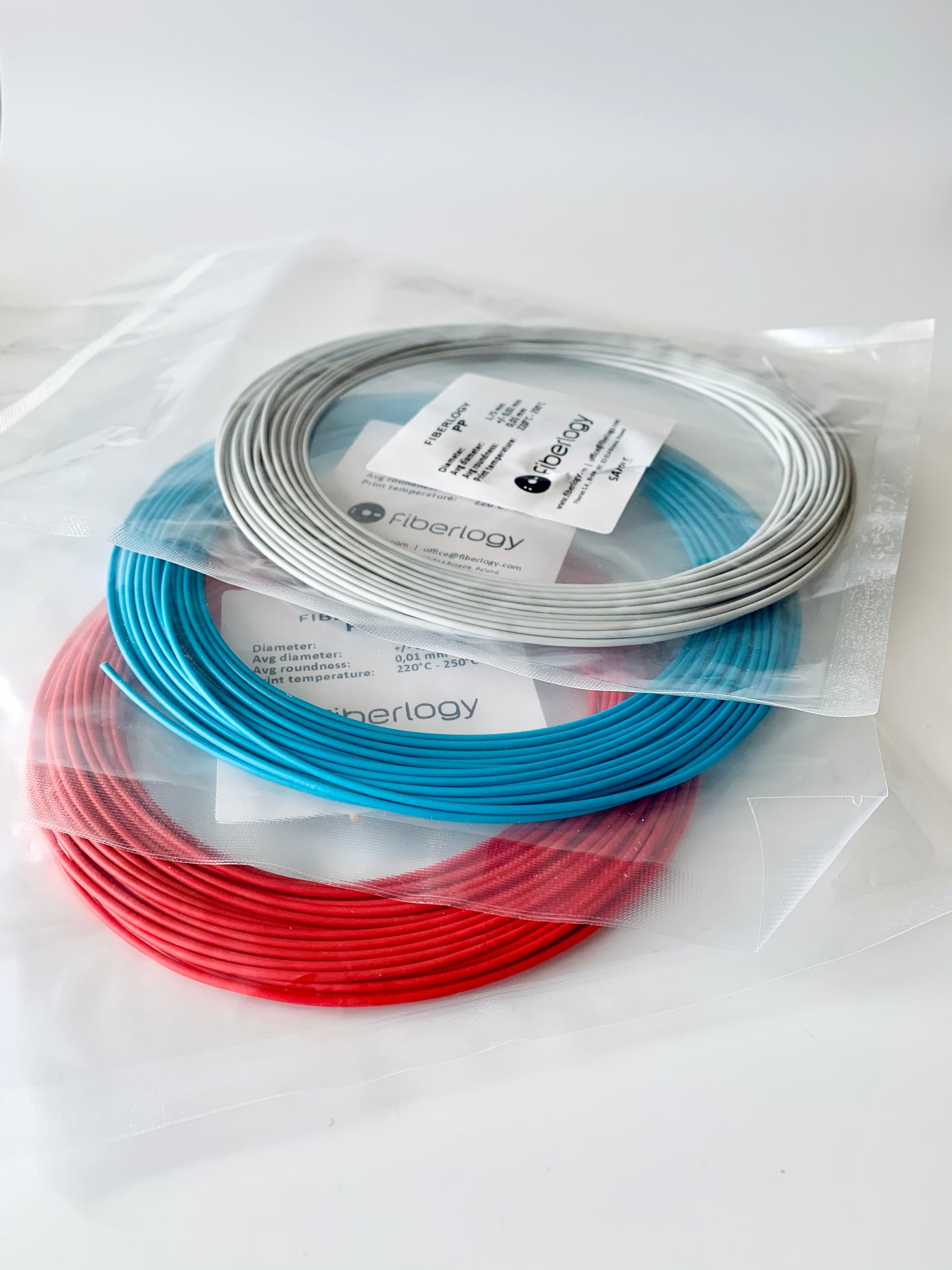 Fiberlogy PP 3D Printer Filament Samples