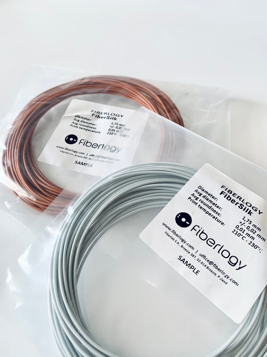 Fiberlogy Fibersilk 3D Printer Filament Samples