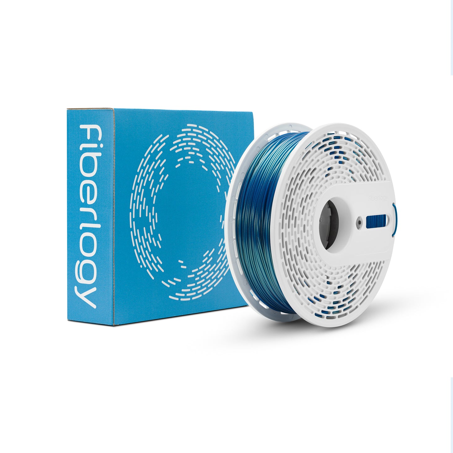 Fiberlogy 3D printing filament spool with box