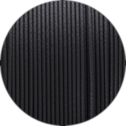 Fiberlogy MattFlex 40D Black filament close up
