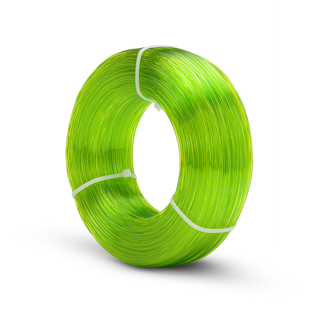 3/4 spool view - Transparent Light Green (REFILL)
