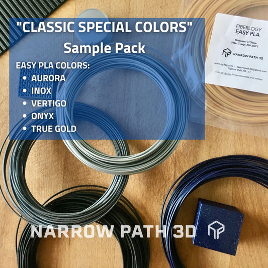 FIBERLOGY "Classic Special Colors" EASY PLA Filament Variety Pack - Premium 3D Printing Materials 5X Pcs.
