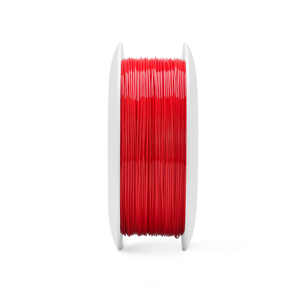 Fiberlogy ABS PLUS 3D printing filament spool red