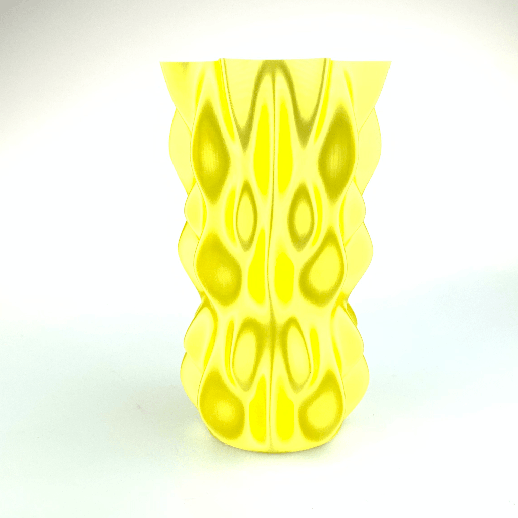 Fiberlogy-FiberSilk-Metallic-Yellow-Printed-Vase