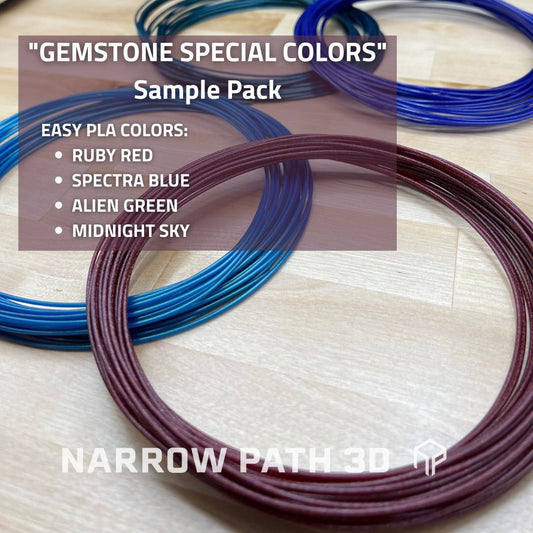 Fiberlogy Sample Pack Special colors gemstone colors exclusive at Narrow Path 3D