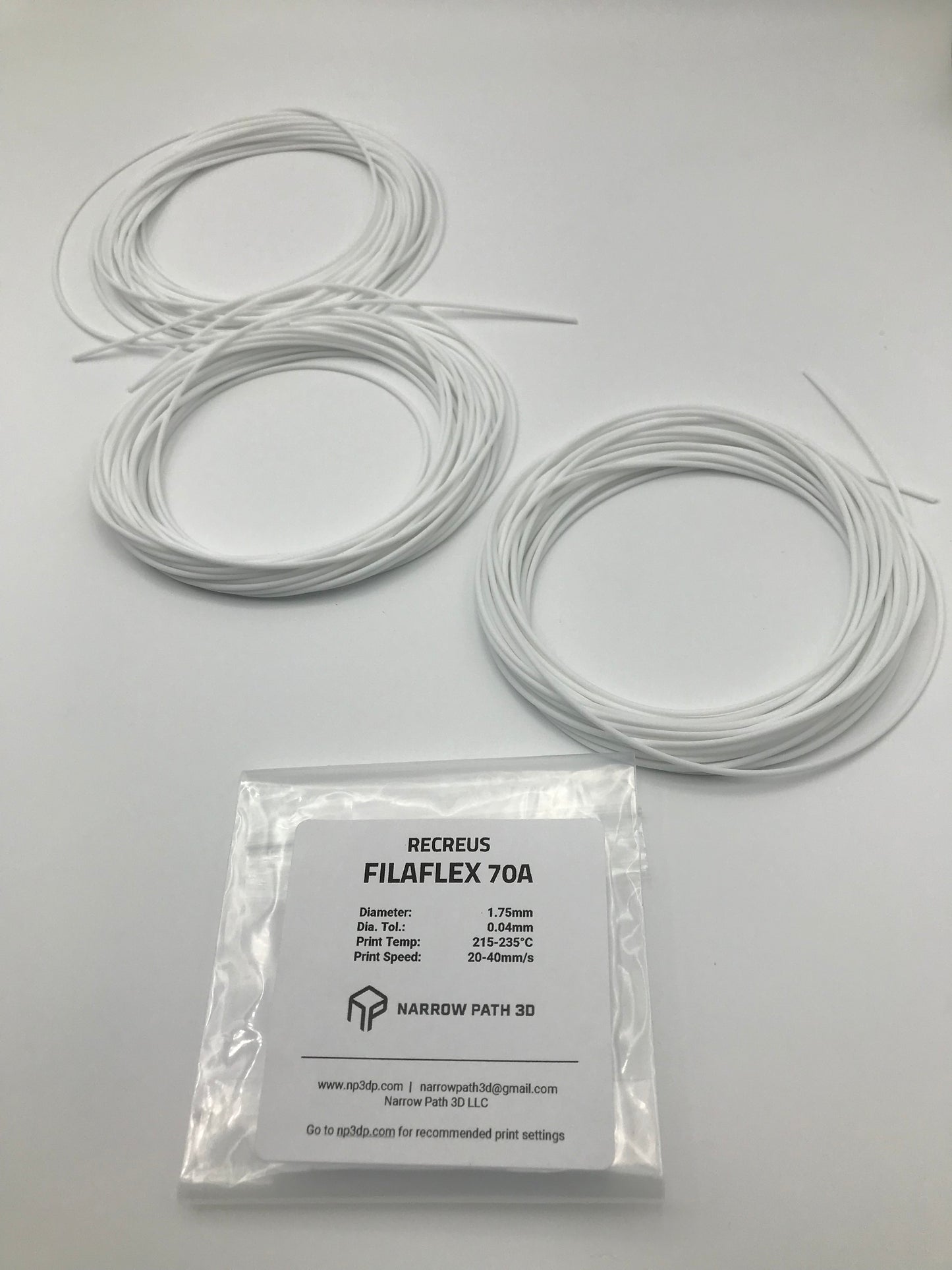 FILAFLEX 70A Sample Size 25g, Best Ultra Soft TPU Flexible 3D Printing Material US, 1.75mm-
