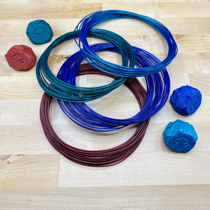 FIBERLOGY "Gemstone Special Colors" EASY PLA Filament Variety Sample Pack - Premium 3D Printing Materials 4X Pcs.