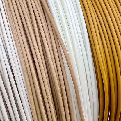 FIBERLOGY "ARTIST" 4X Pcs. FIBERWOOD, PLA MINERAL, FIBERSILK, FIBERSATIN, Filament Sample Variety Pack - Premium 3D Printing Materials